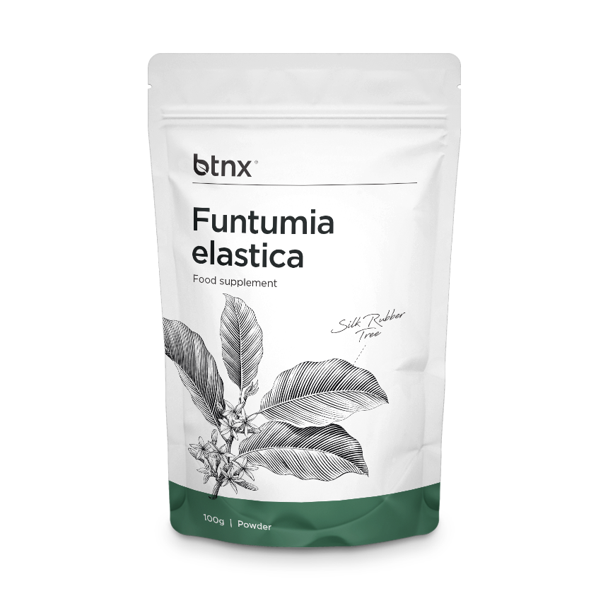 Funtumia elastica powder