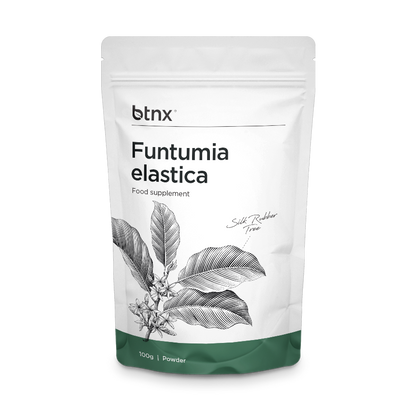 Funtumia elastica powder